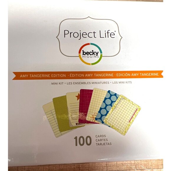 Project Life Amy Tangerine Edition Mini Kit 100 Journaling Cards Scrapbooking Cr - Picture 2 of 6